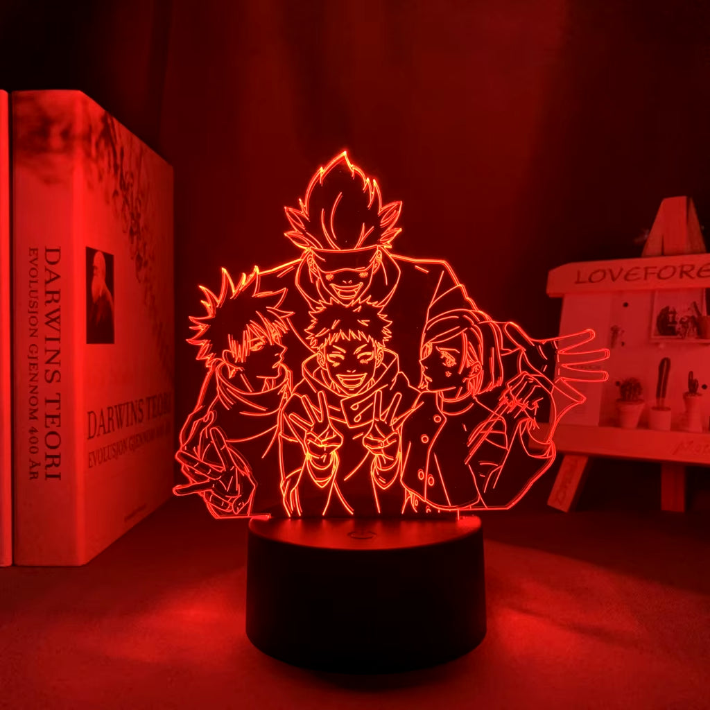 Anime Lamp Satoru Gojo Jujutsu Kaisen Led Night Light for Birthday Gift Jujutsu Kaisen Nightlight Satoru Gojo Lamp Drop Shipping