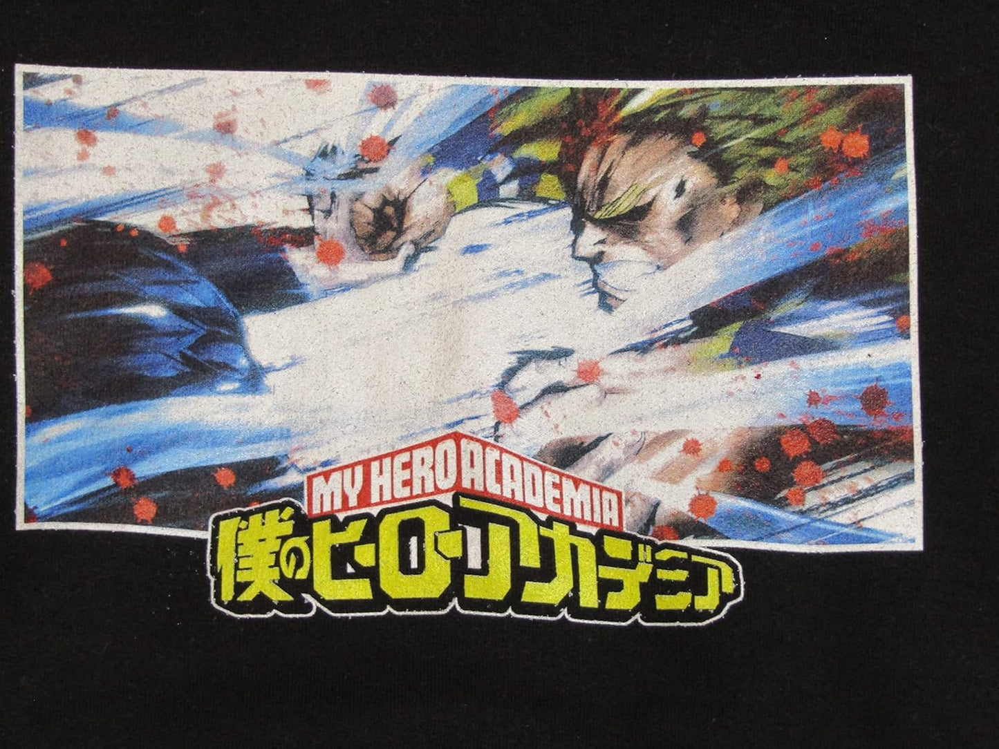 My Hero Academia All Might VS All for One Youth Black Graphic Hoodie