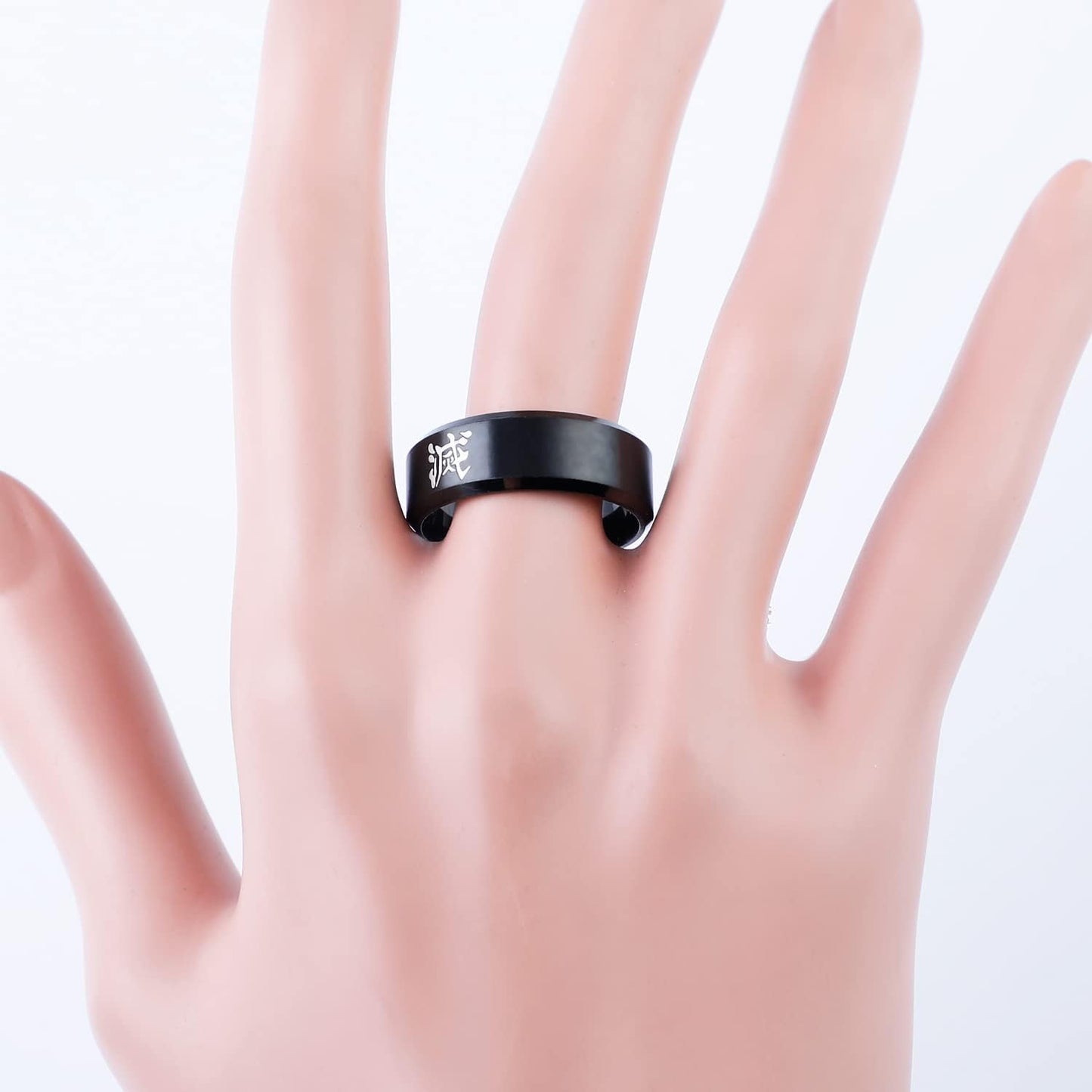 4 Pcs Demon Slayer Rings Set Anime Rings Demon Slayer Cosplay Jewelry (10)