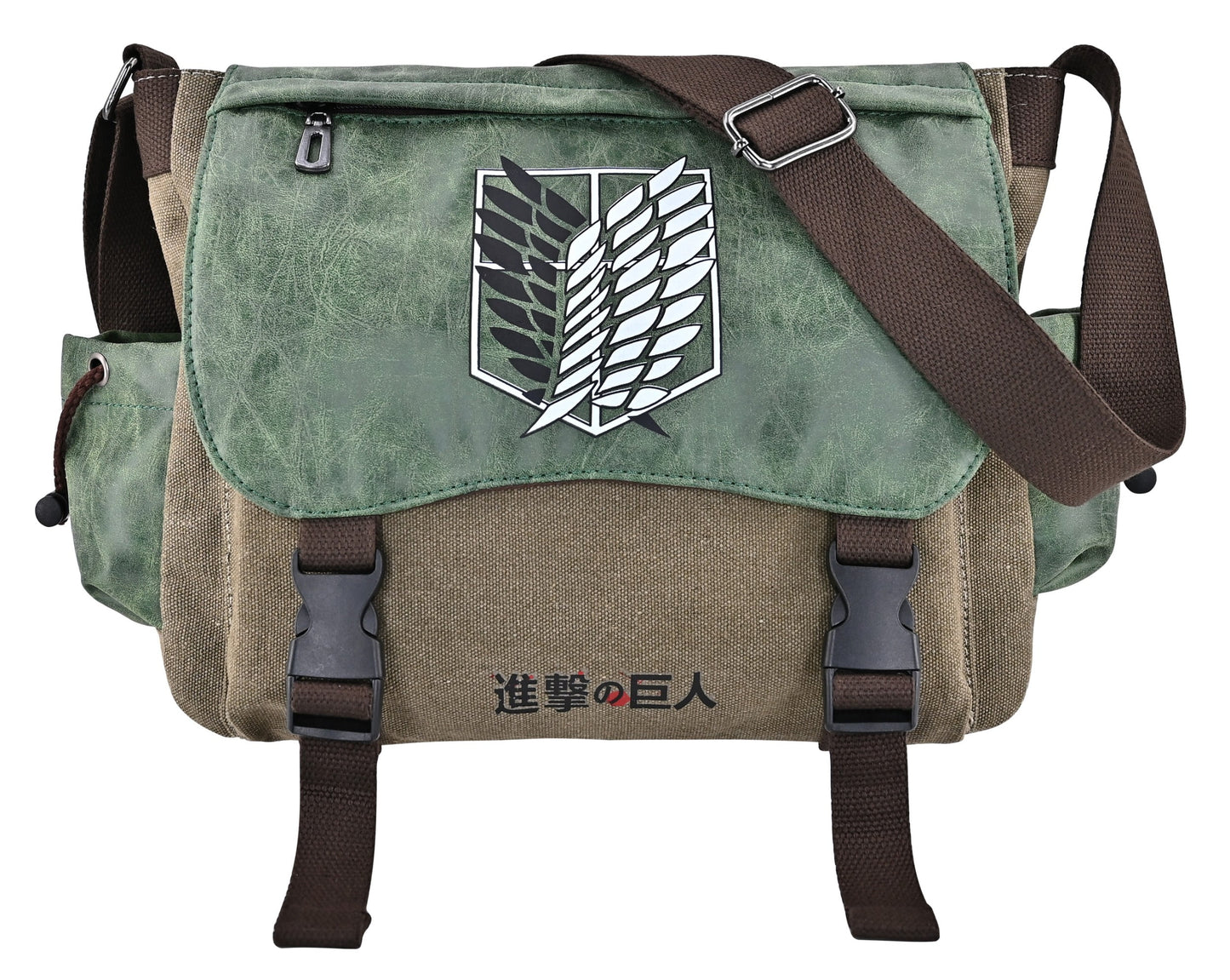 Anime Attack on Titan Messenger Bag Crossbody Bag Survey Corps Canvas Shoulder Bag