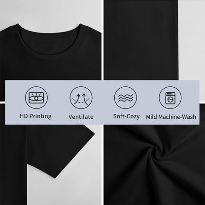 Attack Titan Novelty Anime Print Summer Fashion T-Shirt for Men'S,Black,Xl